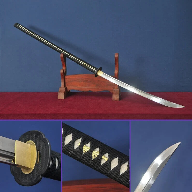 Handmade Carbon Steel Naginata Sword NinJa Full Tang Sword