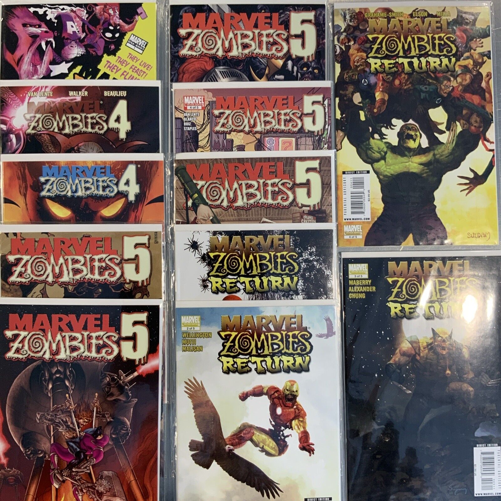 Marvel Zombies Comic Lot VF/NM MARVEL COMICS