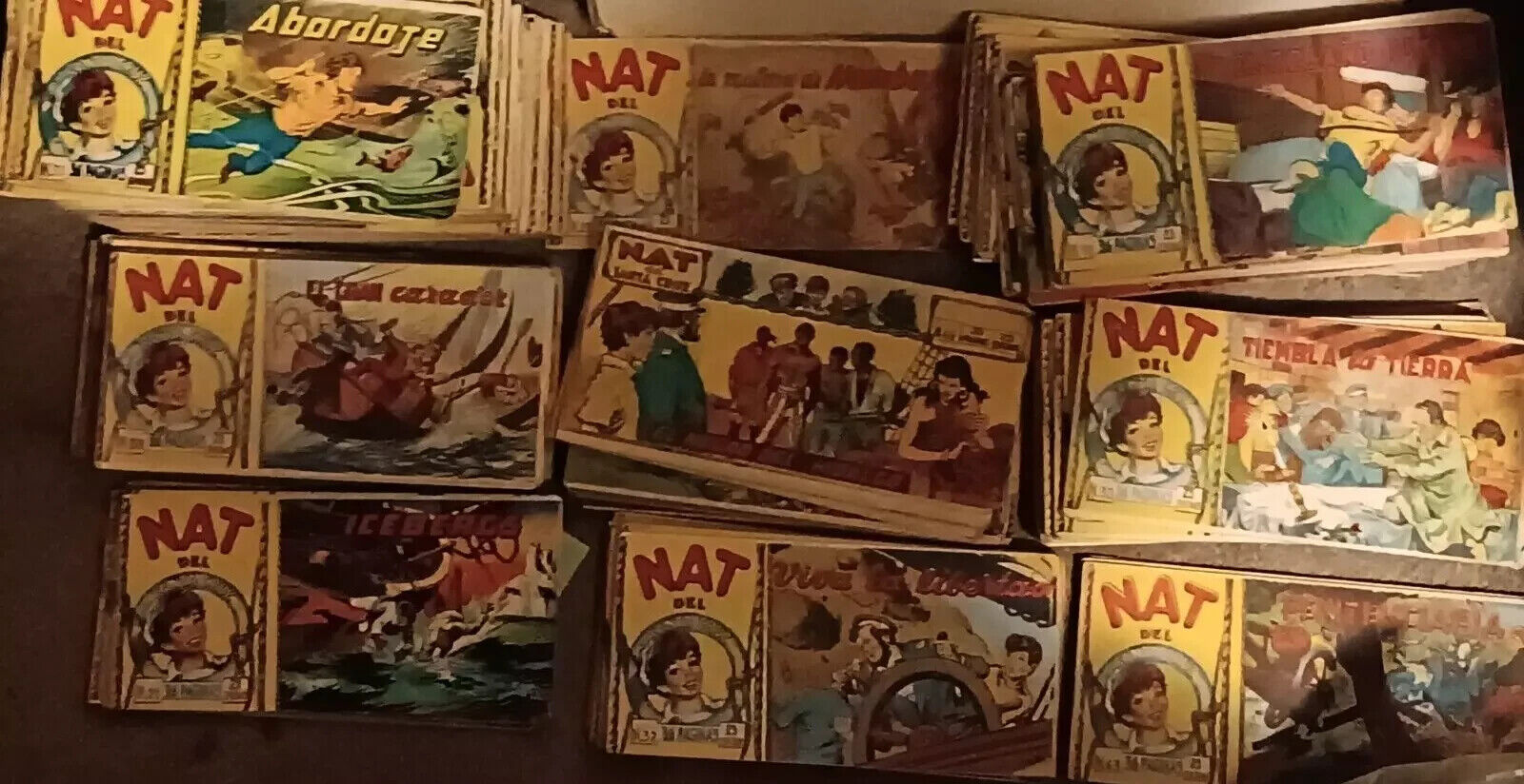 Lot Of 98 Comics Nat Del Santa Cruz From 1950 In Spanish