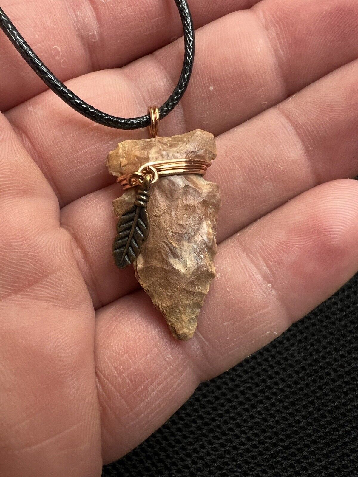 Ancient Authentic Big Sandy Arrowhead From NEMississippi on a Necklace