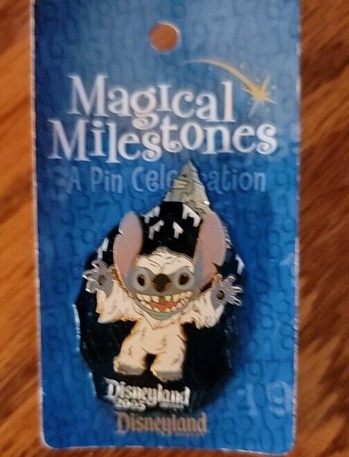 Disney DLR -2005 Magical Milestones Stitch Rides LE 2000 Pin- Matterhorn Bobsled