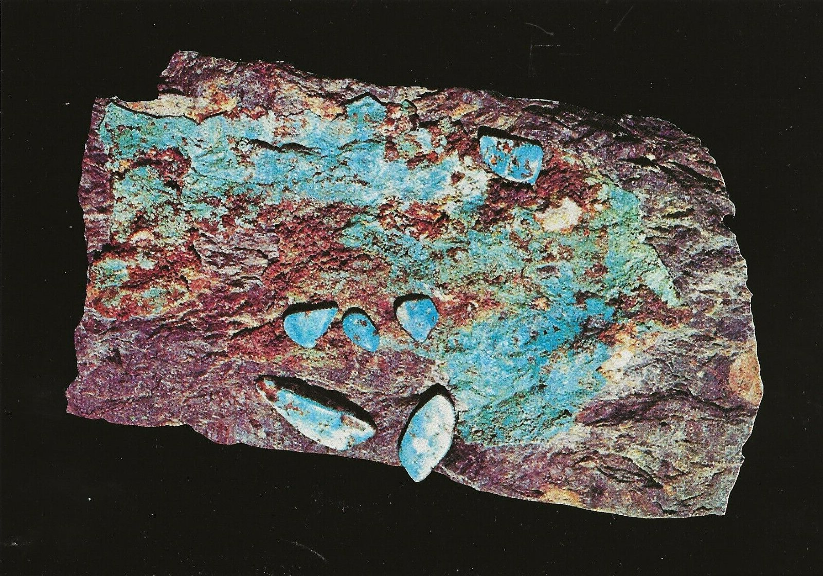 Postcard Nevada Turquoise Rocks & Minerals MINT