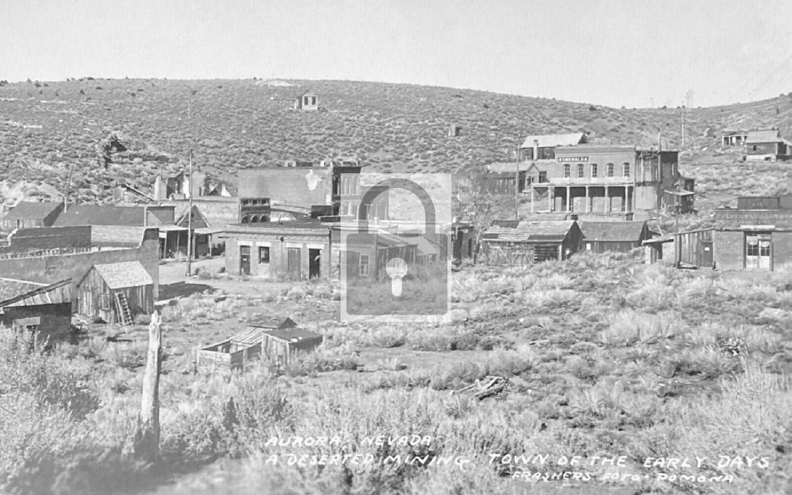 Street View Mining Ghost Town Mineral County Aurora Nevada NV Reprint Postcard