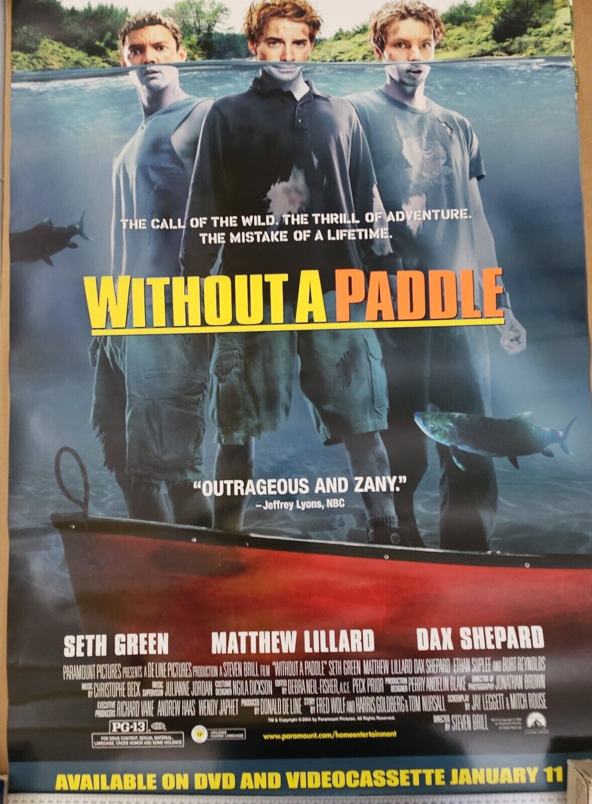 Seth Green in Without A Paddle  DVD promotional Movie poster