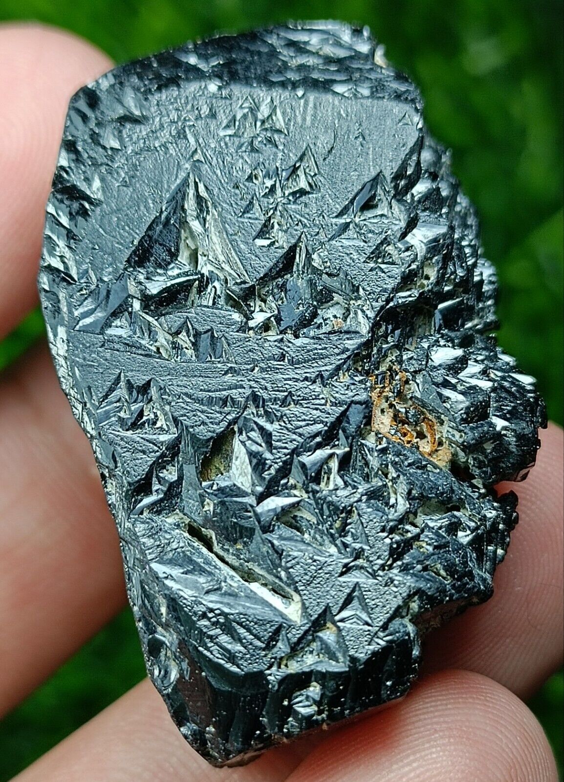 40g Black Tourmaline Crystal with Very Unique Patterns, Unique Crystal- Pak