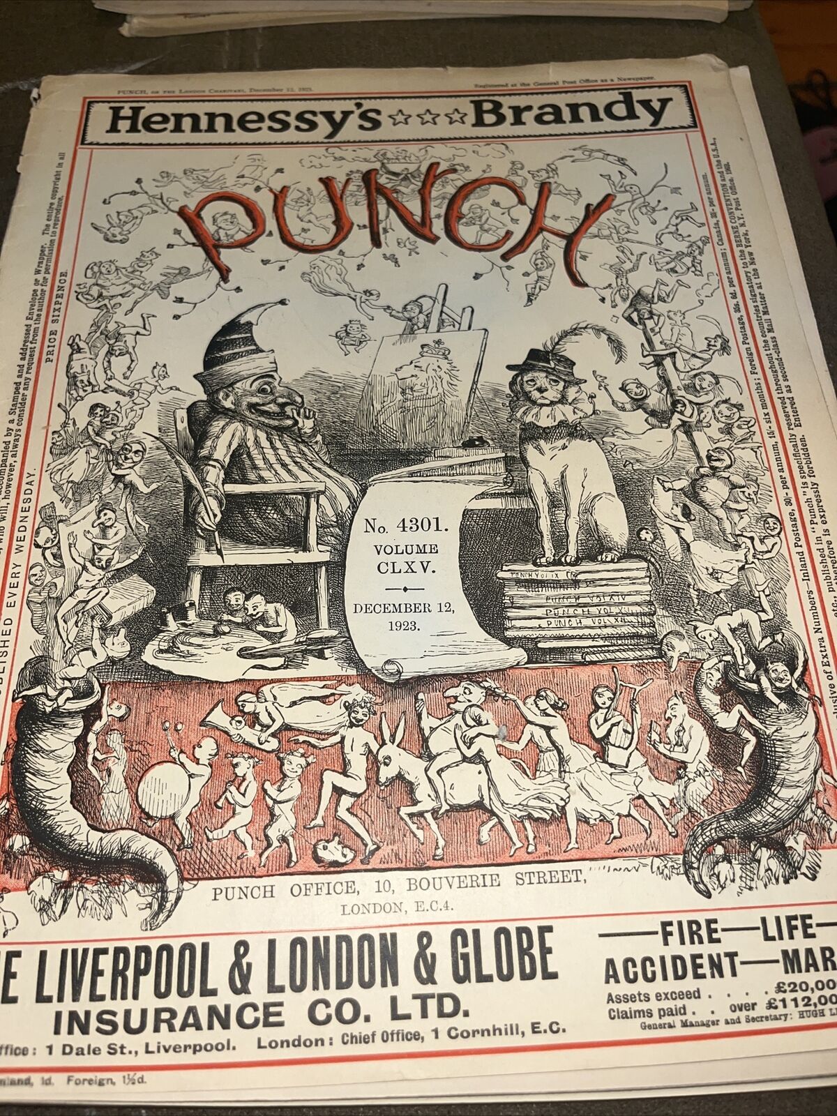 Punch Magazine December 12 1923 Rare Vintage