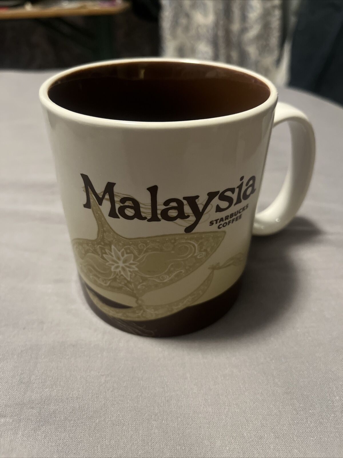 STARBUCKS GLOBAL ICON COLLECTOR SERIES MALAYSIA COFFEE CUP/MUG 2013 16 OZ