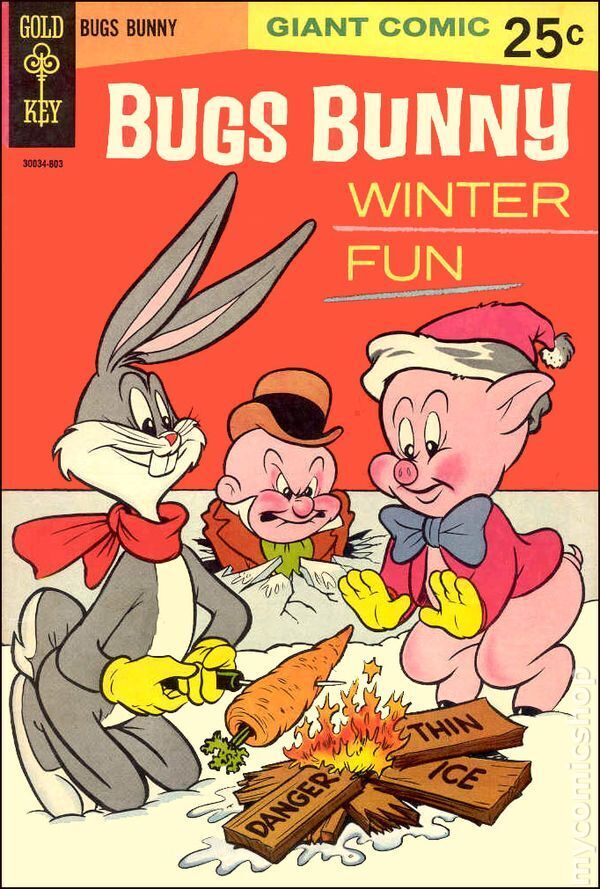 Bugs Bunny Winter Fun #1 VG 4.0 1967 Stock Image Low Grade