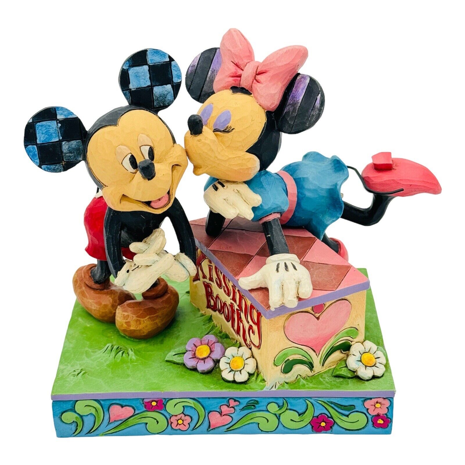 Jim Shore Disney Kissing Booth #6000970 Mickey Mouse & Minnie Mouse