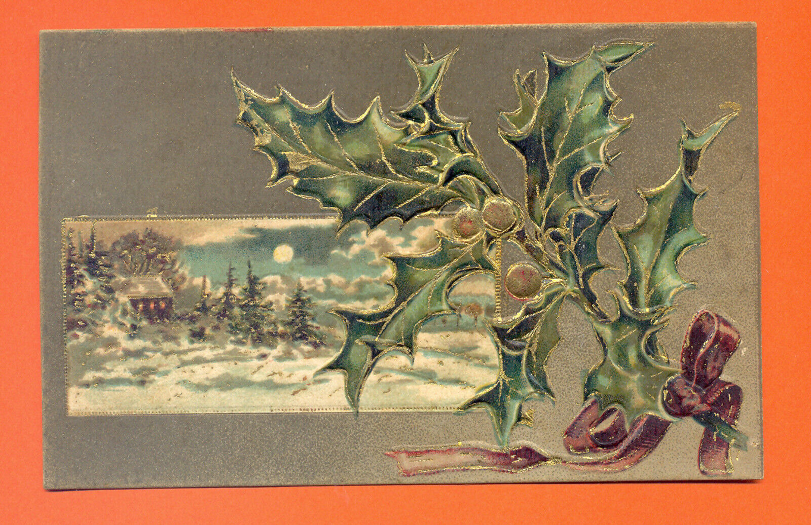 POSTCARD ~1905, CHRISTMAS, EXCELLENT RELIEF, RARE