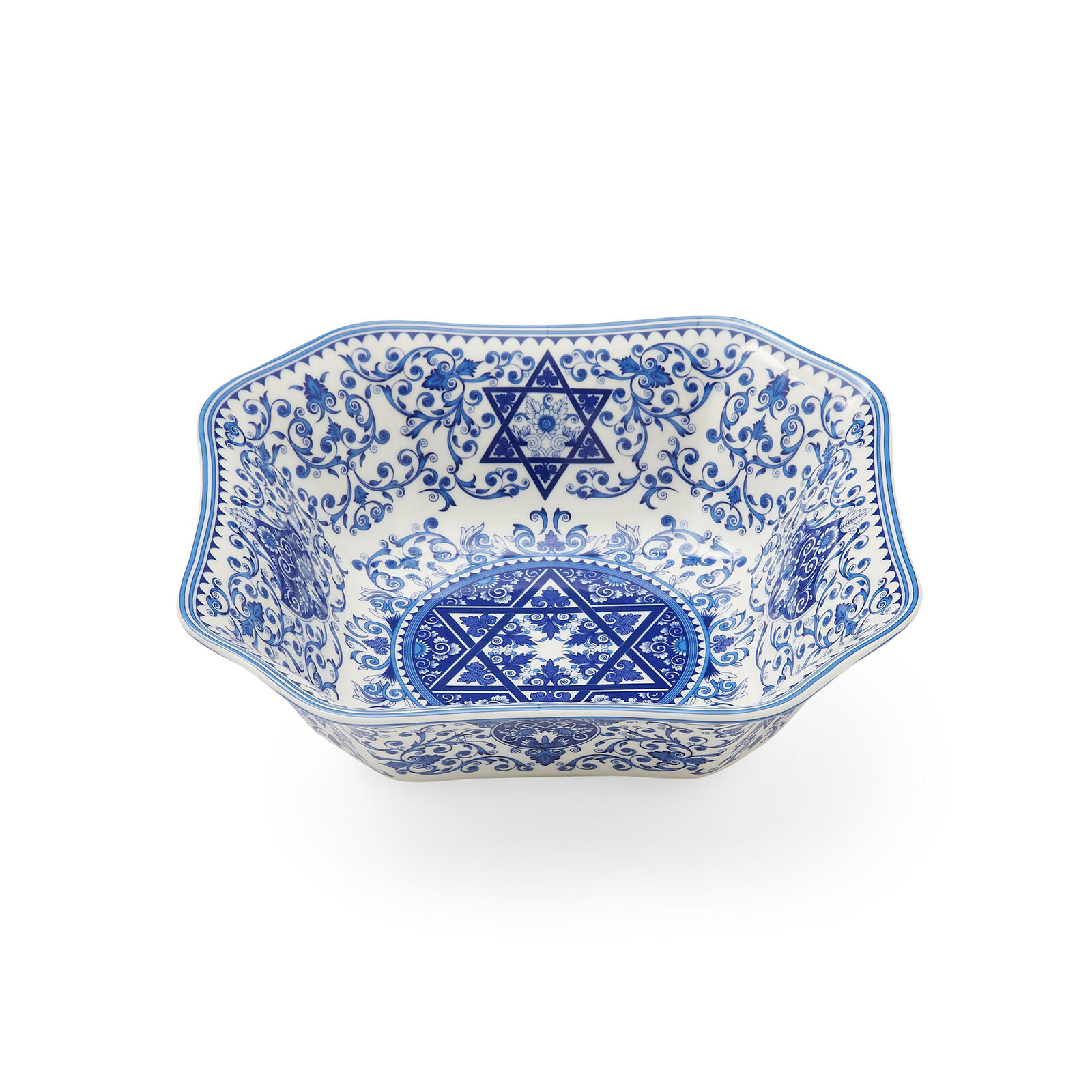 Spode Judaica Serving Dish for Shabbat Dinner and Jewish Holidays 9.25 Inch