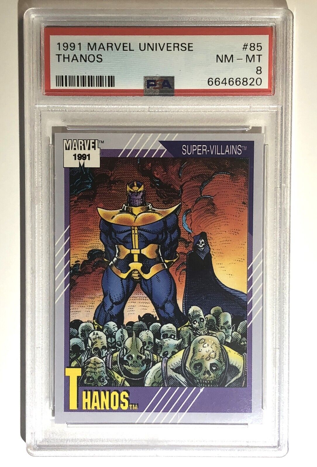 1991 Marvel Universe **Thanos** #85 (Super Villains) Graded PSA Vintage Marvel