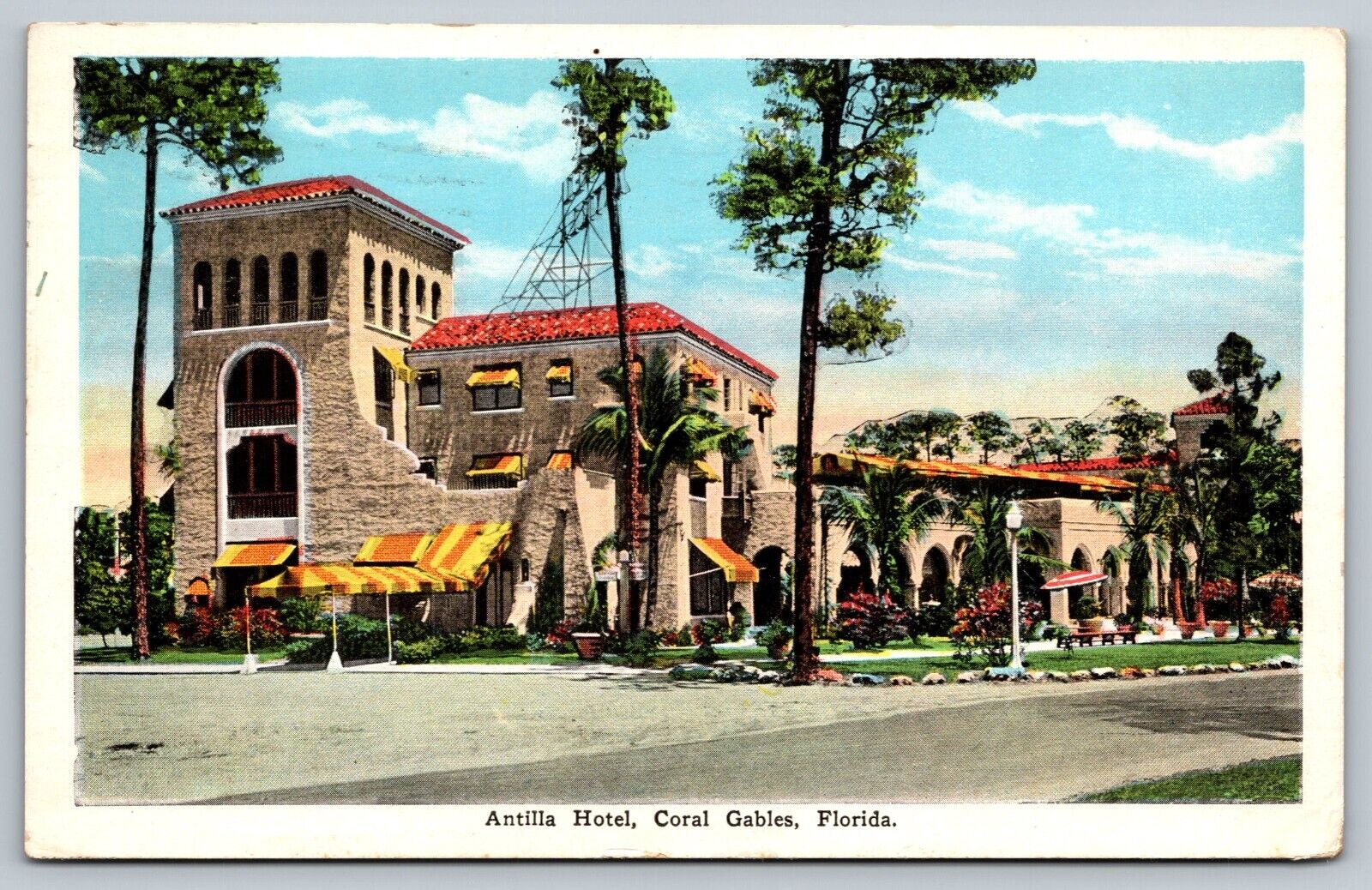 Vintage Postcard Antilla Hotel, Coral Gables, FL
