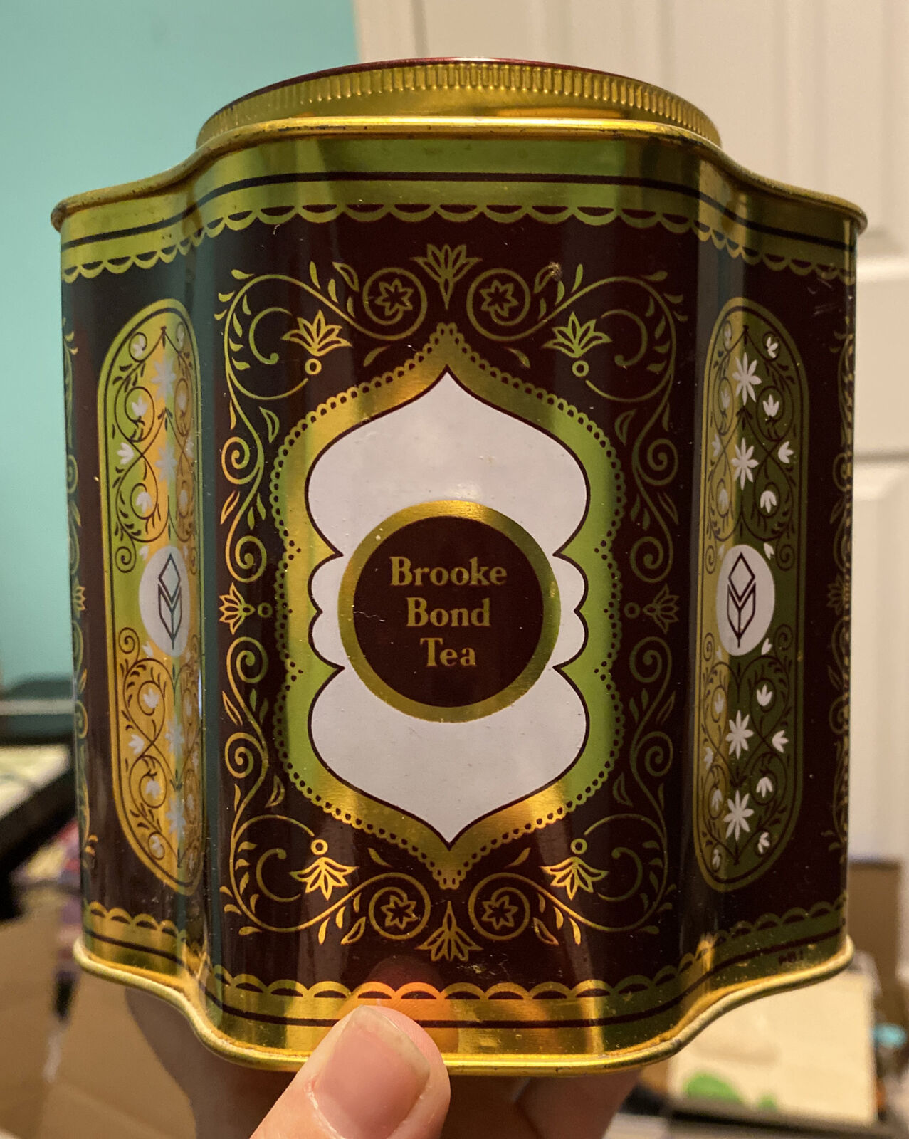 1950s Vintage Brooke Bond Tea Advertising Litho Tin Box Decorative TB774
