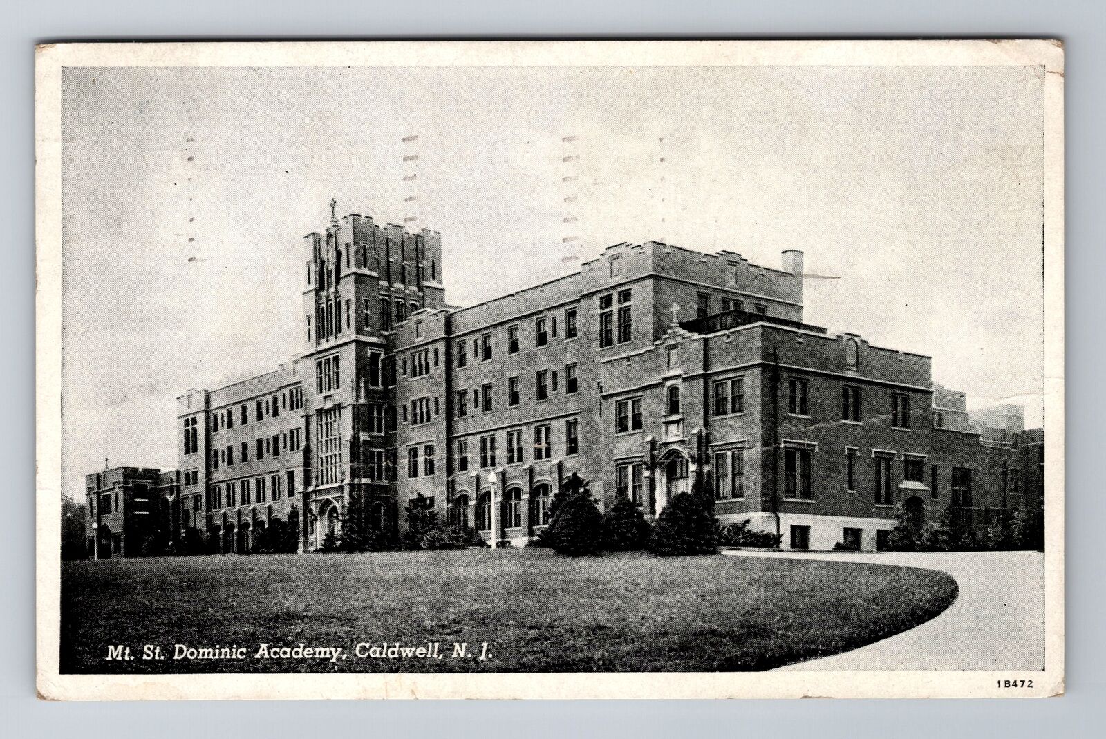 Caldwell NJ-New Jersey, Mt St Dominic Academy, Antique, Vintage c1947 Postcard