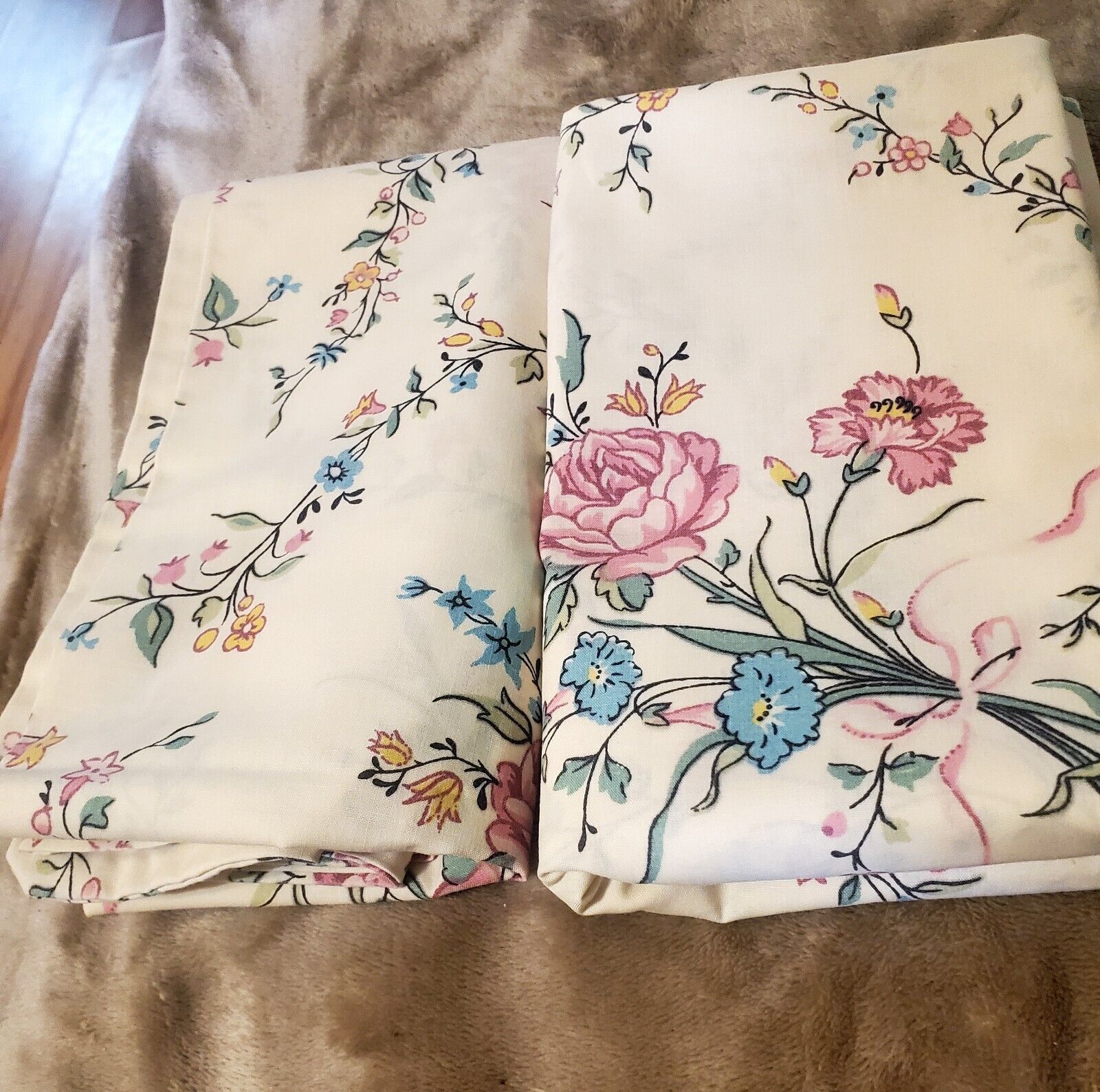 vintage lady pepperell pillowcases