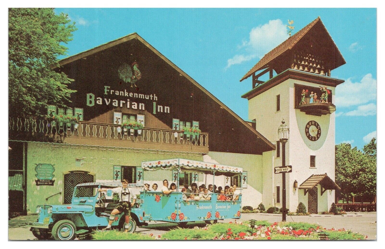 Vintage Frankenmuth Bavarian Inn Michigan MI Postcard Unposted Chrome