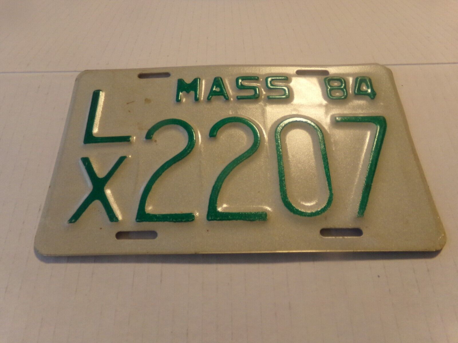 1984 Mass Motorcycle license Plate