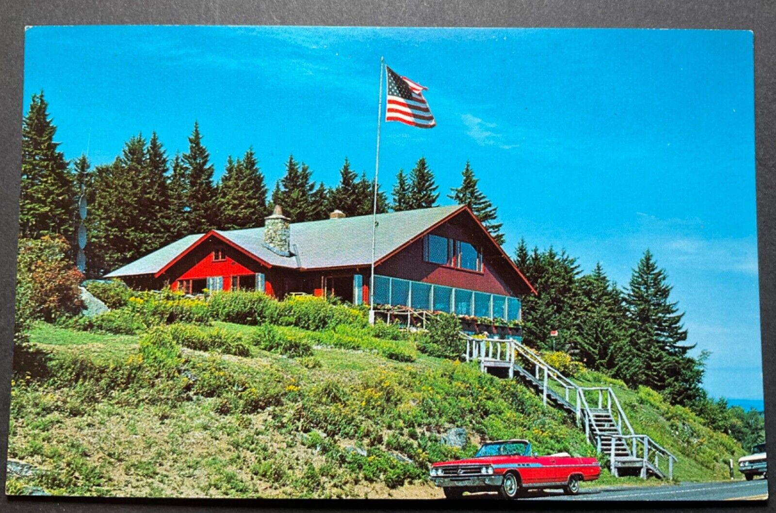 Marlboro Vermont VT Postcard The Skyline Restaurant Hogback Mountain