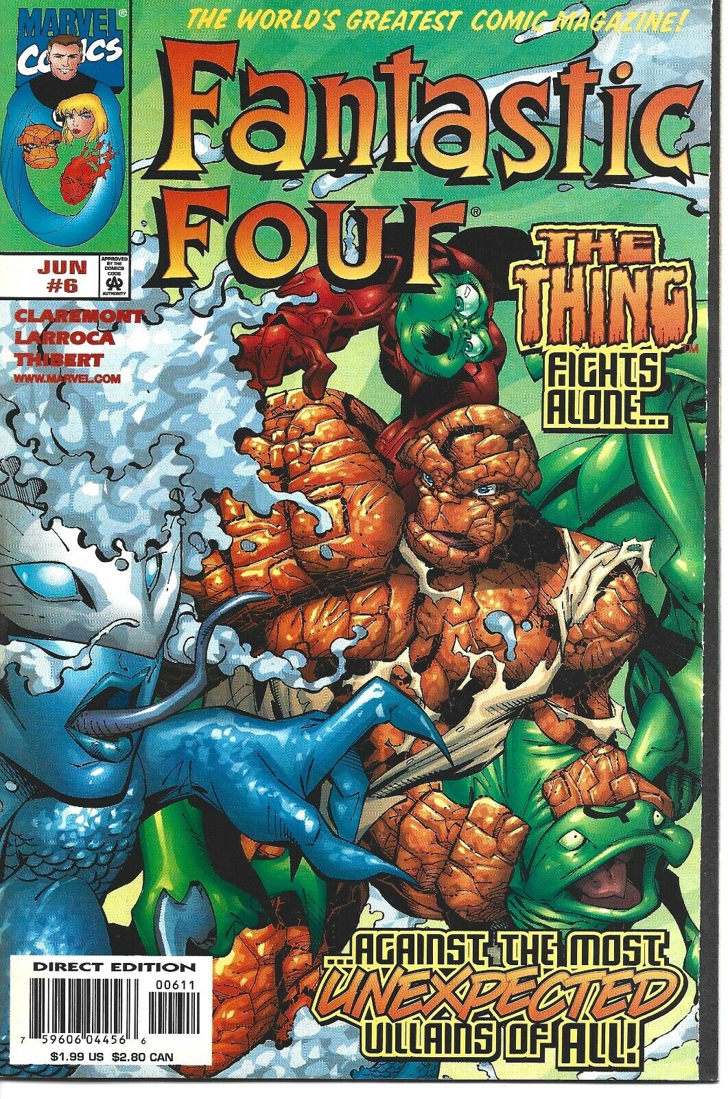 FANTASTIC FOUR #6 MARVEL COMICS 1998 BAGGED AND BOARDED