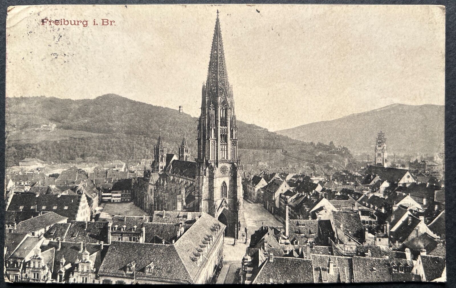 Freiburg im Breisgau, Germany 1912, Cityscape/Cathedral, Posted Freiburg