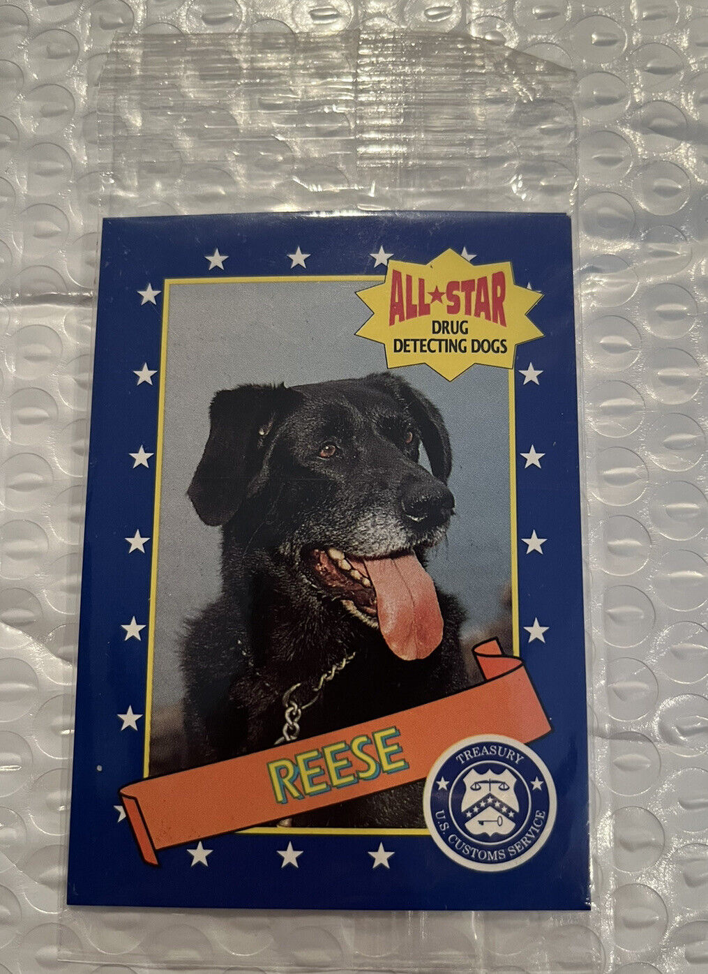 1992 Milk Bone All Star Drug Detecting Dogs U.S. Custom Service Cards 2 In Pack