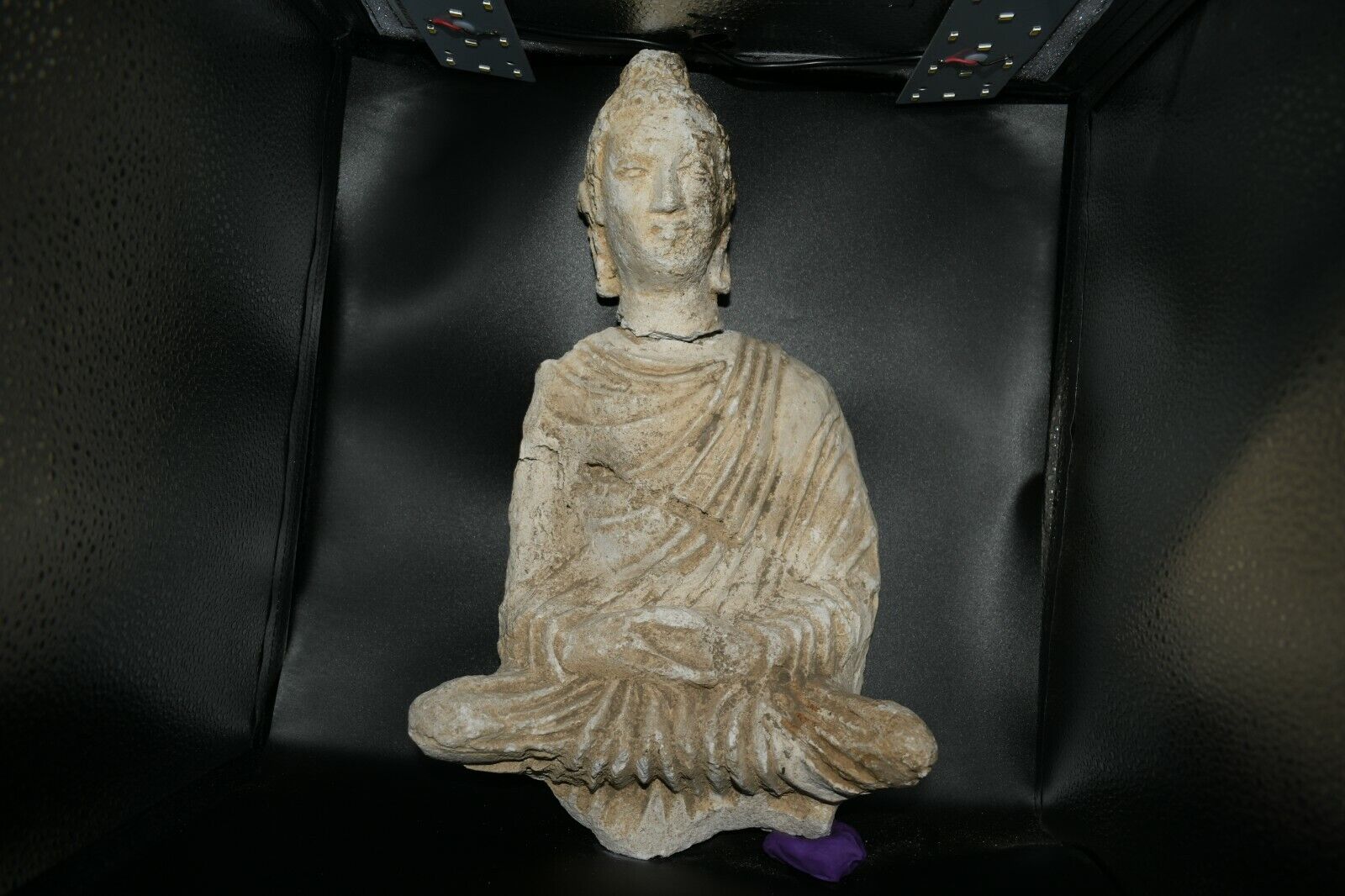 A Very Big Rare Ancient Buddhist Plaster Sculpture Idol 100% Authentic Old   