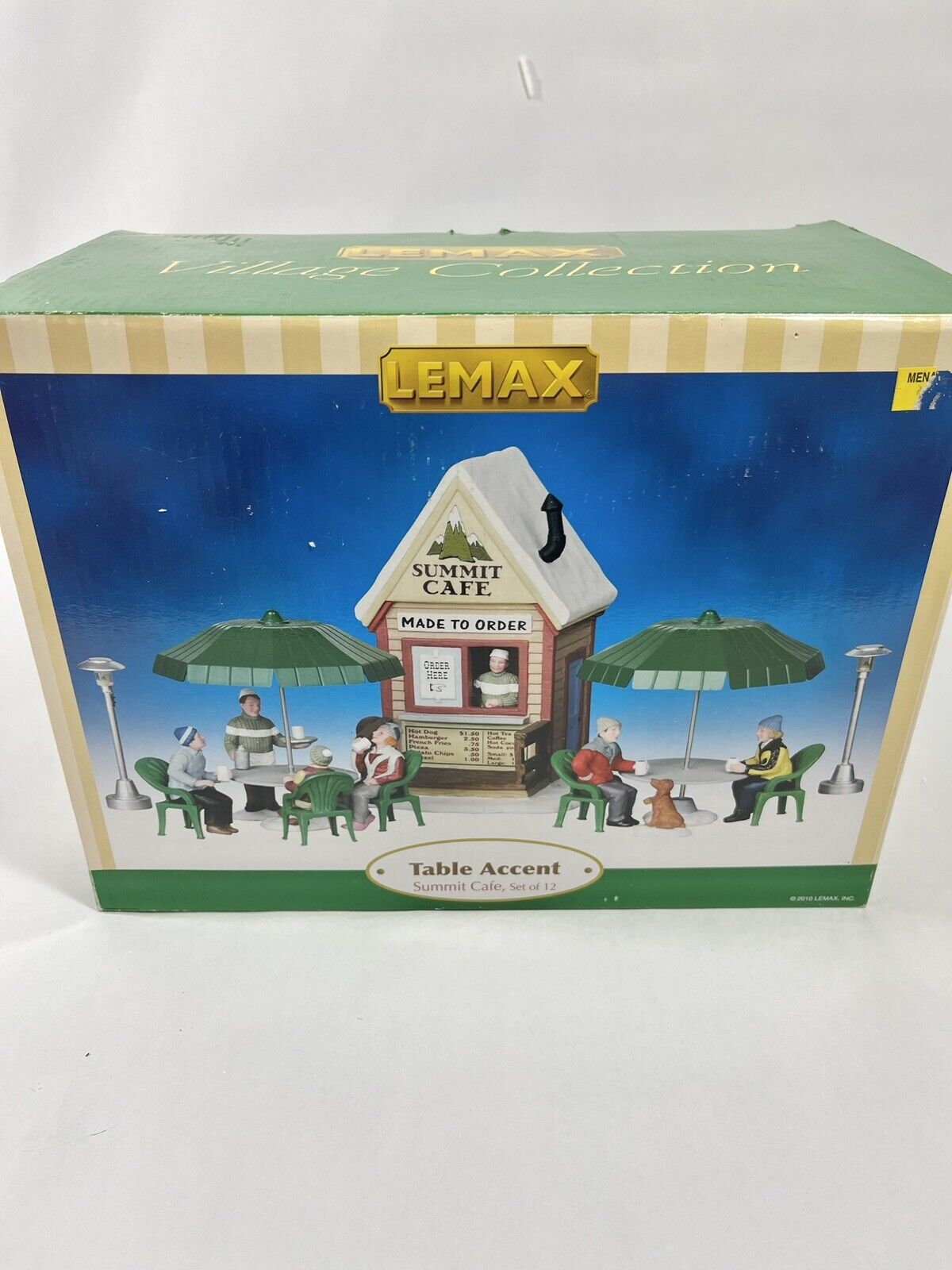 Summit Cafe 2010 Lemax Village Collection Table Accent *RETIRED* #289-0267