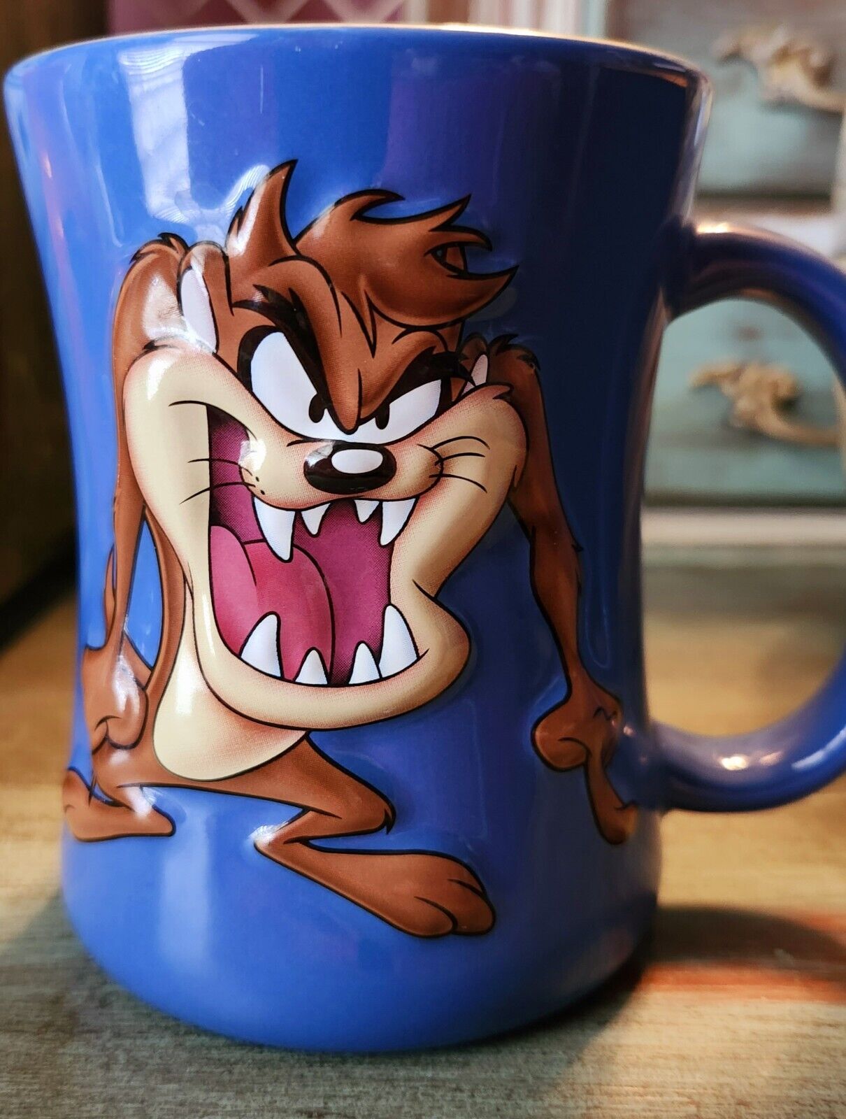 2005 Warner Brothers Looney Tunes Taz 3D Coffee Mug 12 Oz