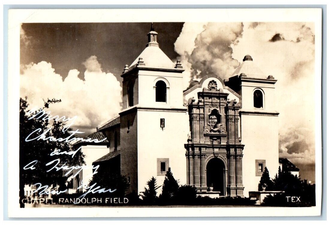 c1940's Chapel View Randolph Field Texas TX RPPC Photo Unposted Postcard