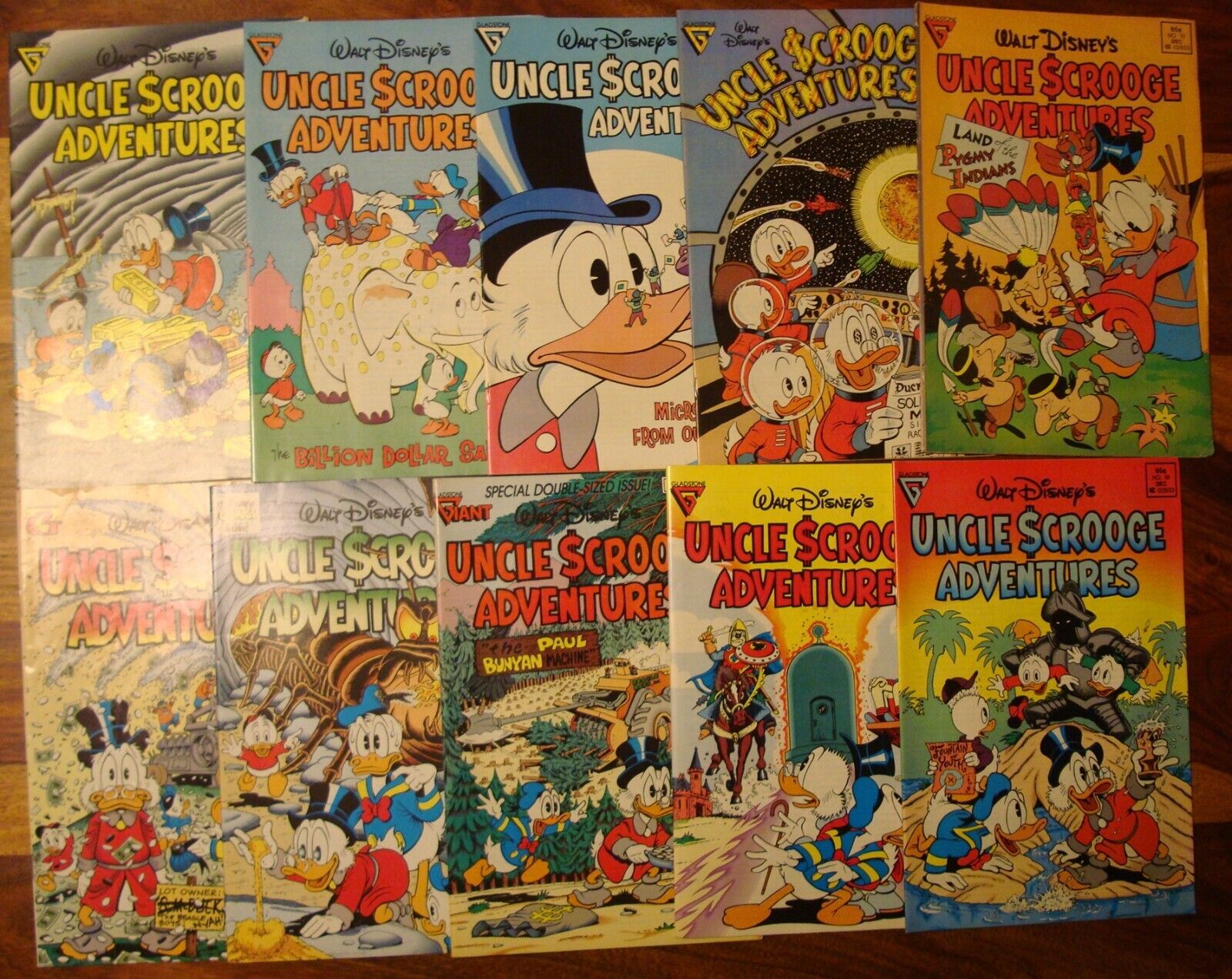 Walt Disney\'s UNCLE SCROOGE ADVENTURES #10 To #25     Lot Of 10     Don Rosa