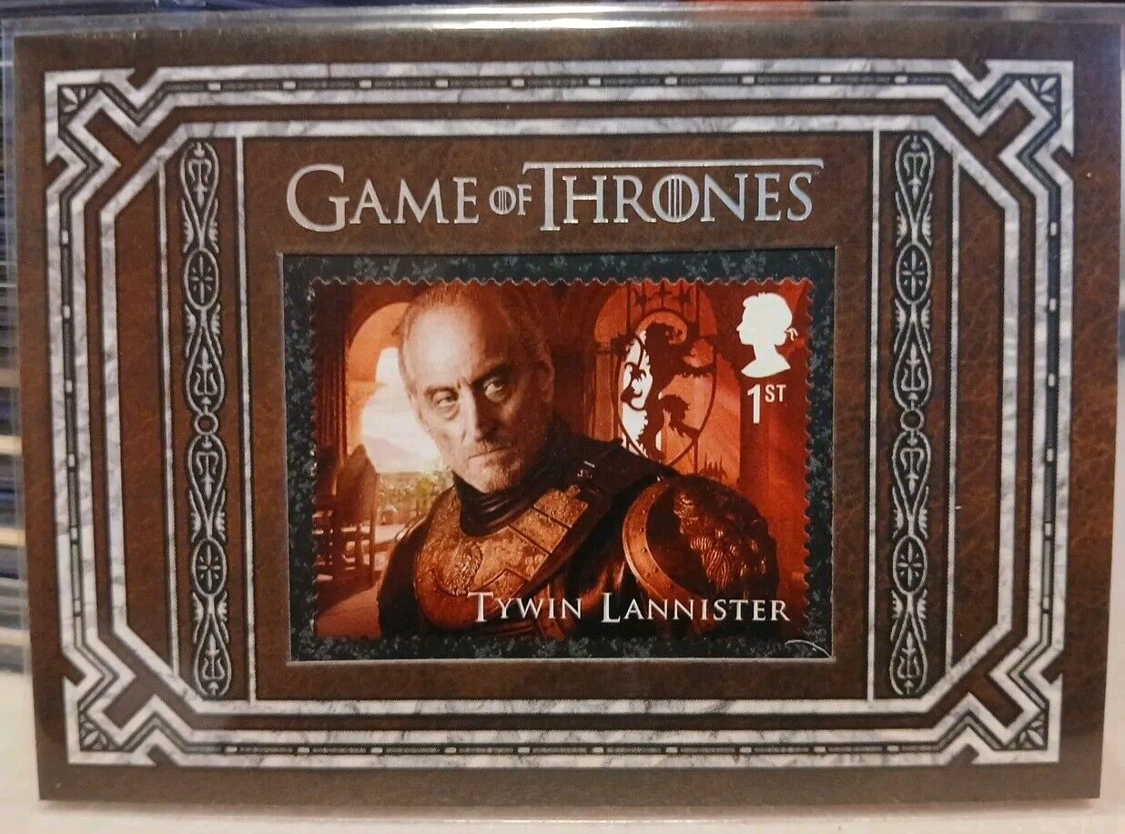 Game Of Thrones Inflexions Tywin Lannister U.K. Stamp Card S10 Charles Dance 