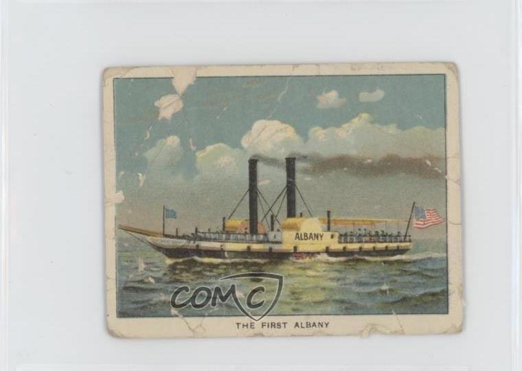 1909 Turkey Red Hudson-Fulton Series Tobacco T72 The First Albany 1827 10or