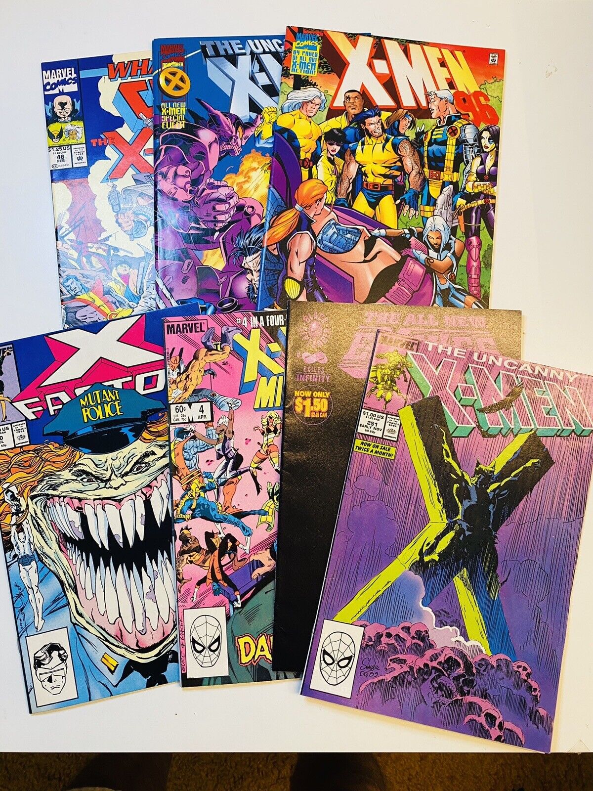 X Men Lot Annual \'95 + \'96 Uncanny X-Men #251 Micronauts X Factor & More