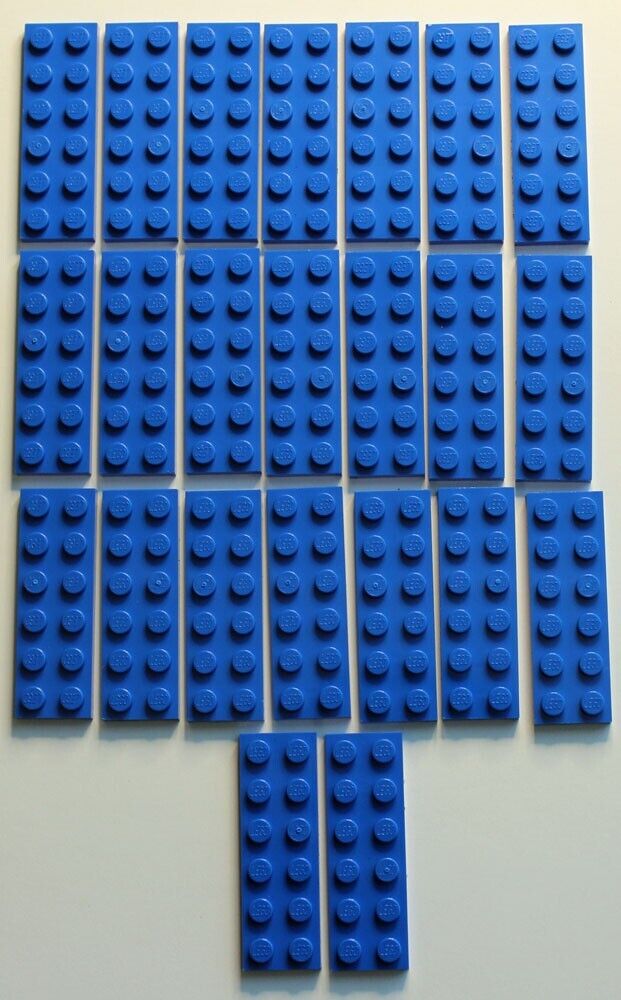 🟢LEGO Part #3795 2 x 6 Brick Plate - Blue - Lot of 23
