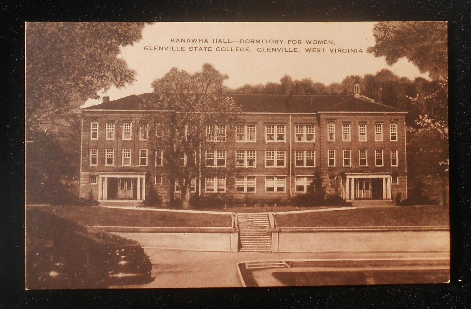 1930s Kanawha Hall Dorm for Women Glenville State College Old Cars Glenville WV