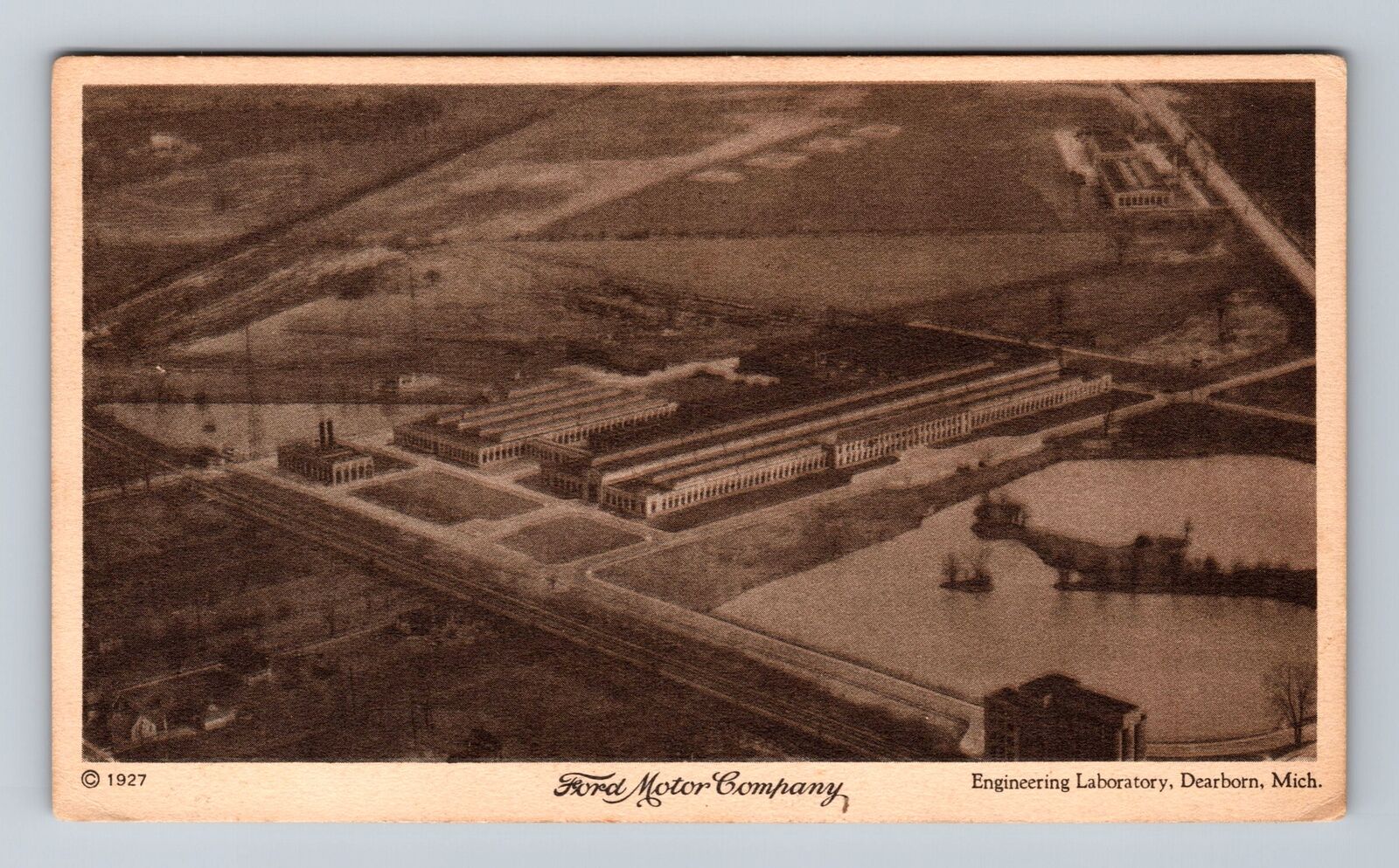 Dearborn MI-Michigan, Ford Motor Company Engineering Lab, Vintage Postcard