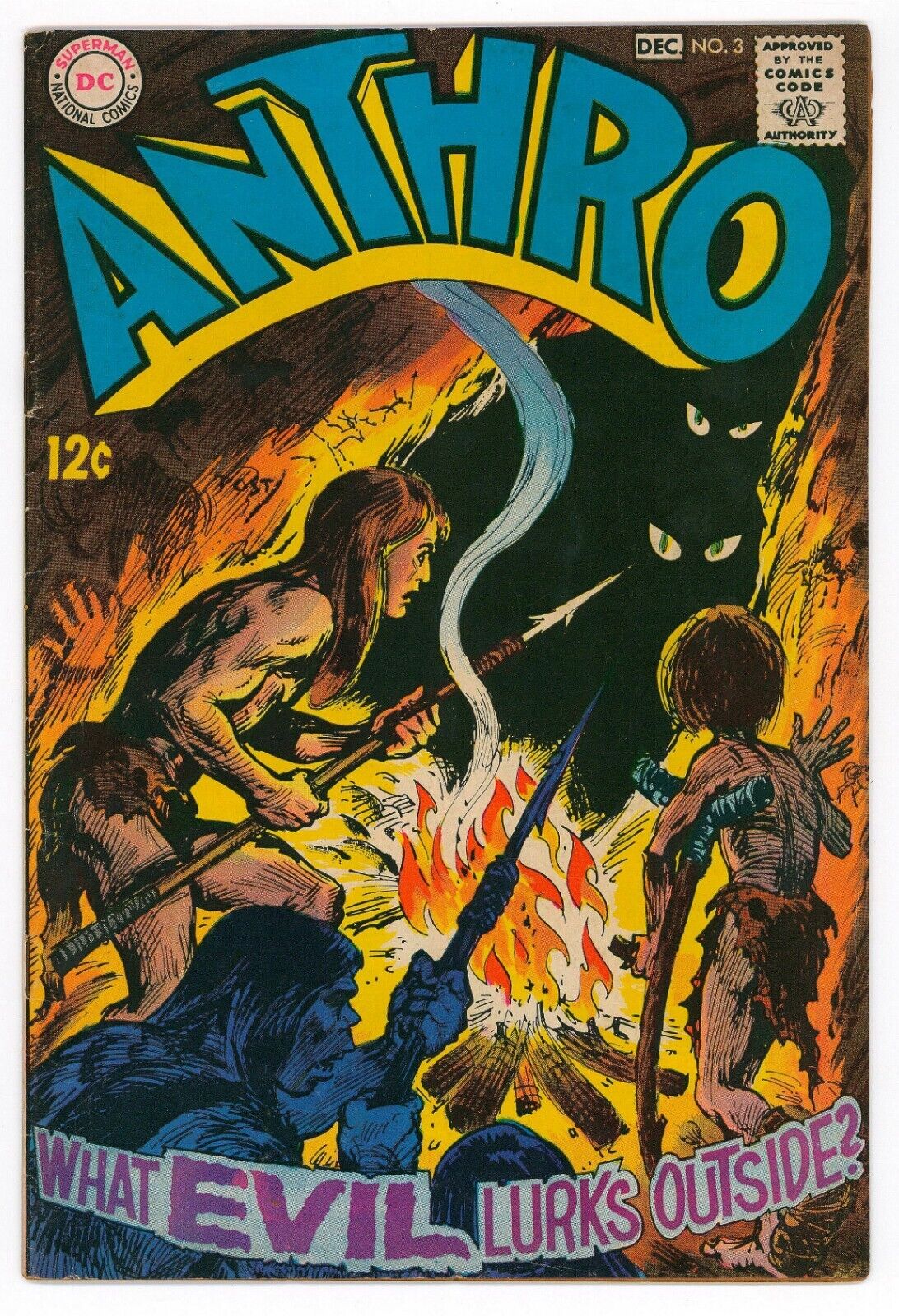 Anthro #3 Fine+ 6.5  DC Comics, 1968 Silver Age
