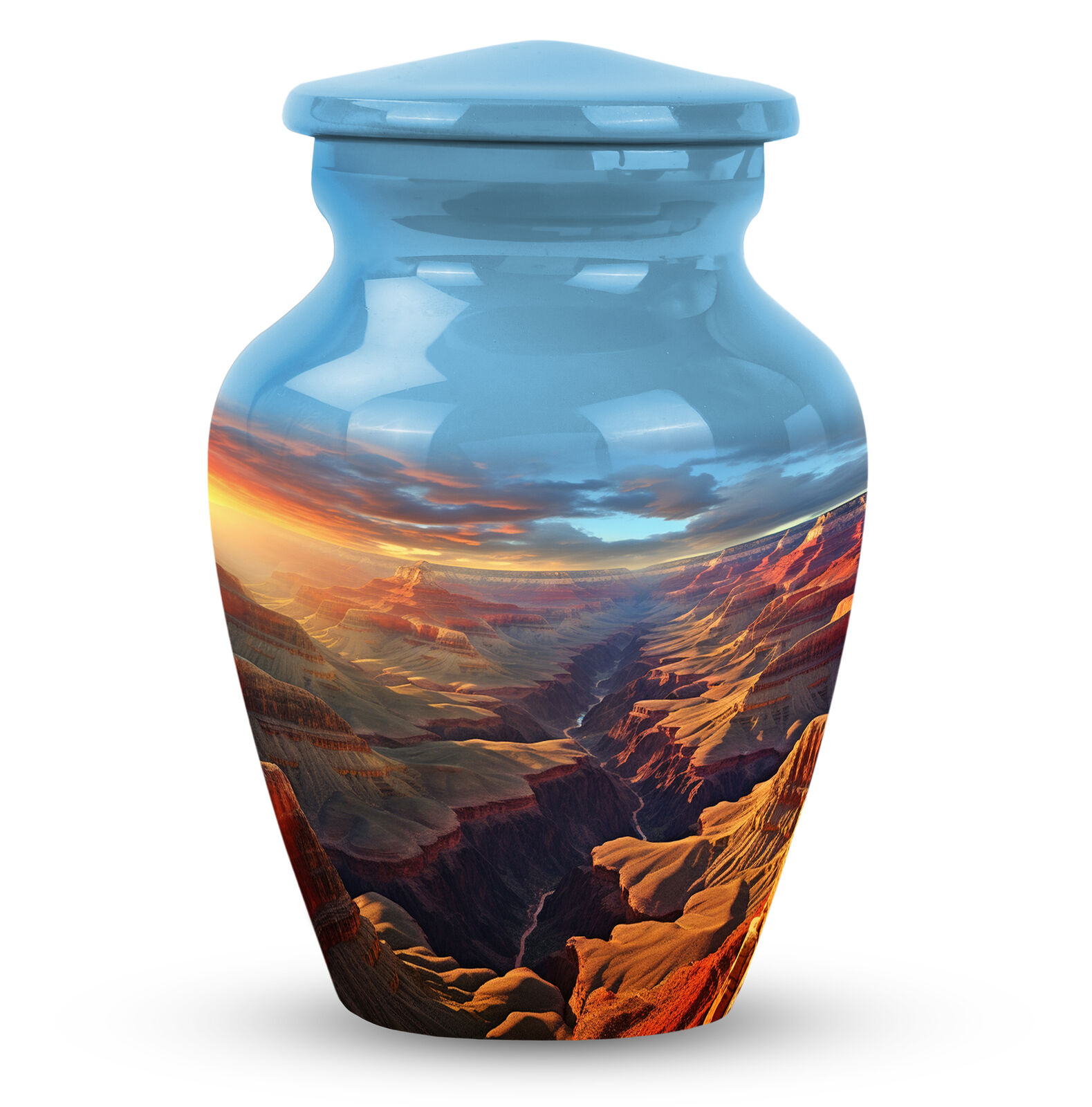 Keepsake Urn For Human Sunset Majesty Over The Grand Canyon (3 Inch) Pack Of 1