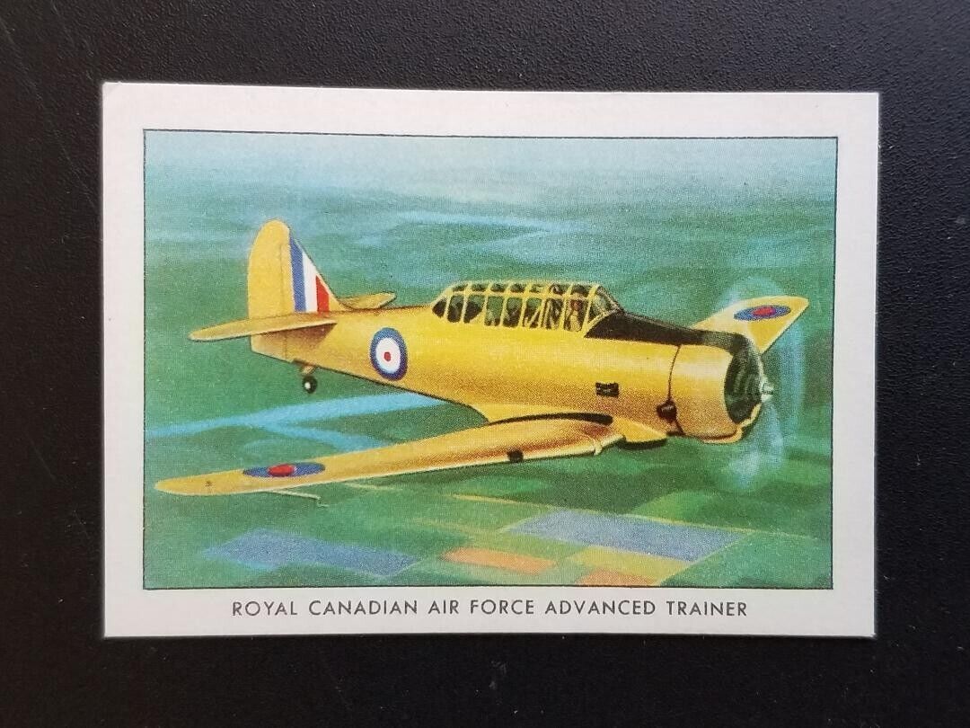 1940-42 Wings Cigarettes Series C #42 Royal Canadian A.F. Advanced Trainer  - EX
