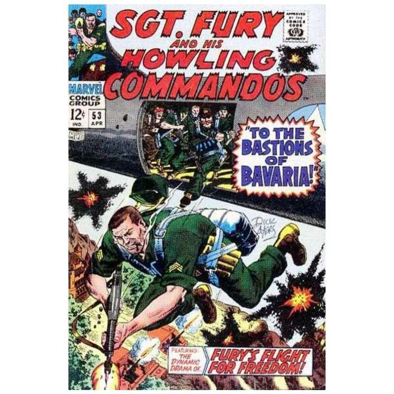 Sgt. Fury #53 Marvel comics VF minus Full description below [y\\