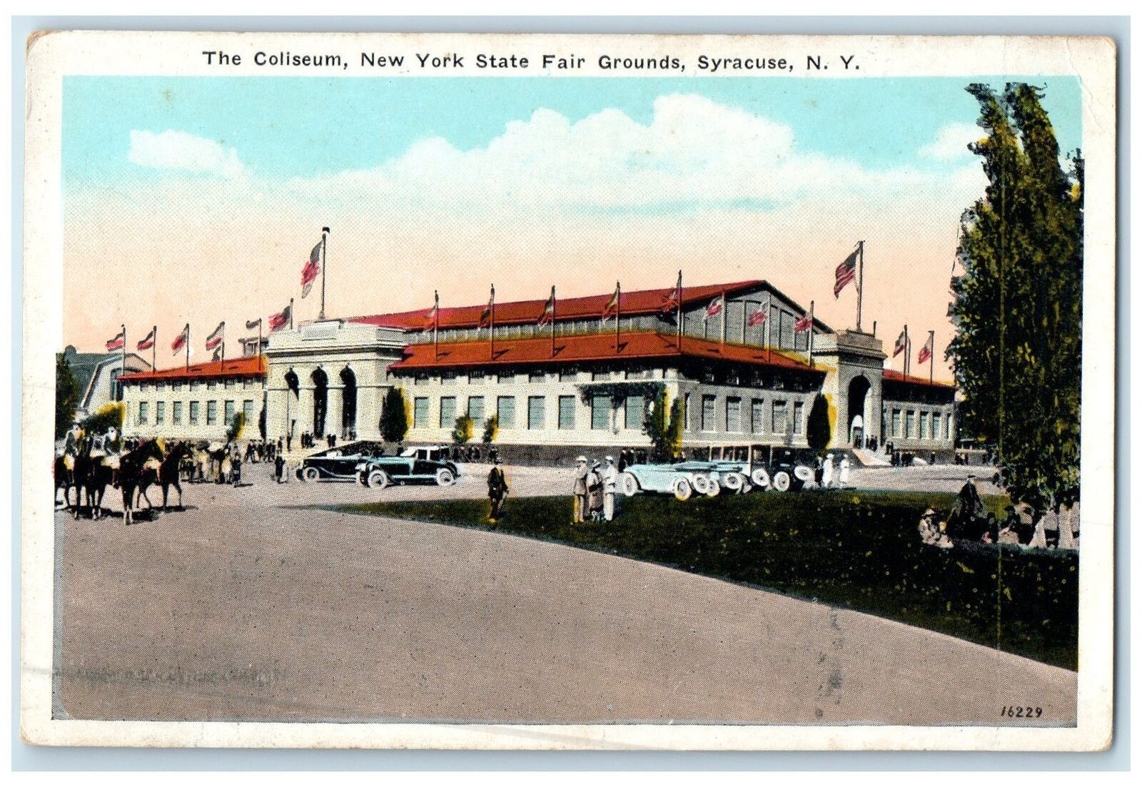 c1920\'s The Coliseum New York State Fair Grounds Syracuse New York NY Postcard