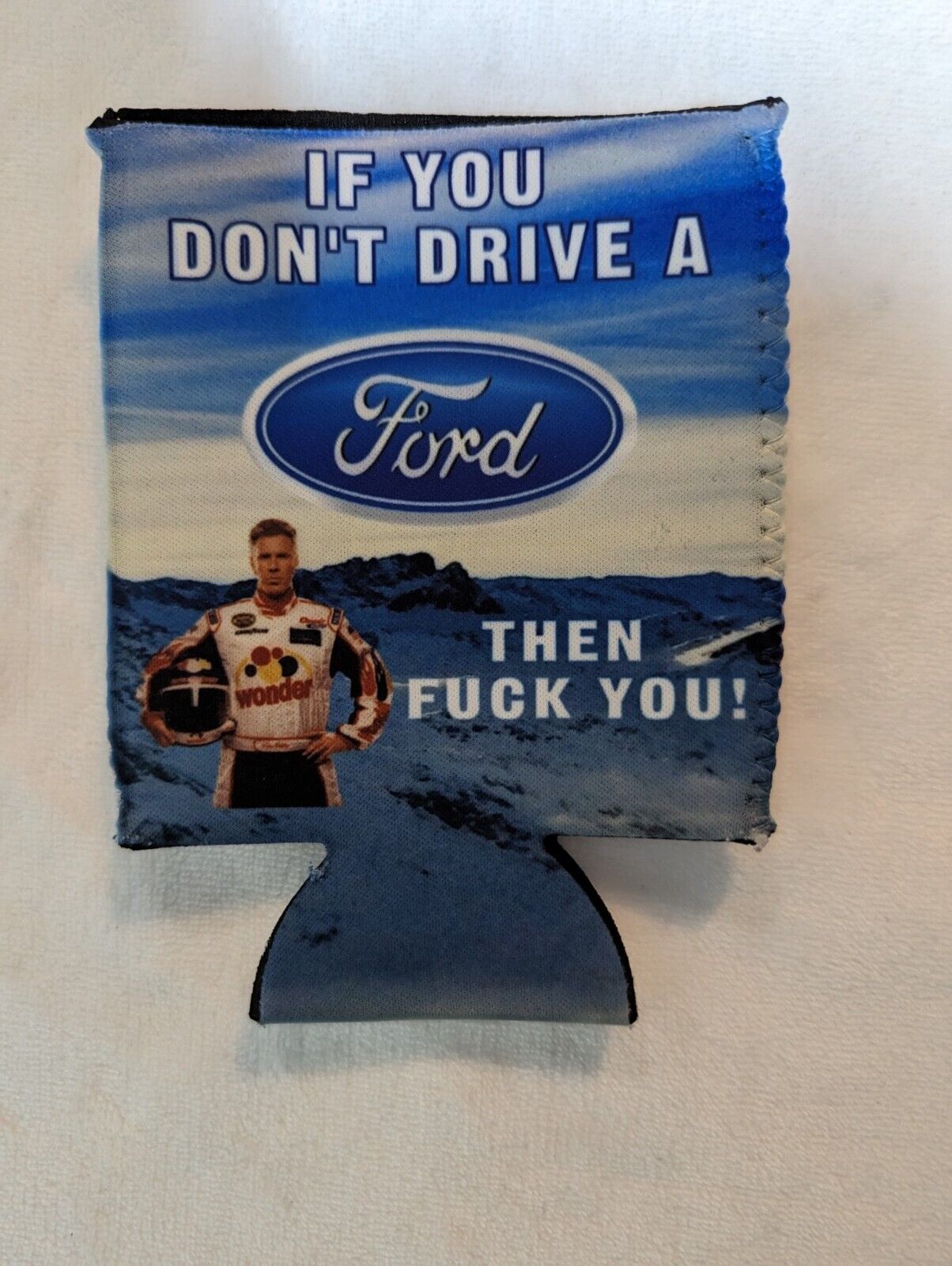 One Ford truck Beer pop soda can koozie cooler river camping kayaking fishing