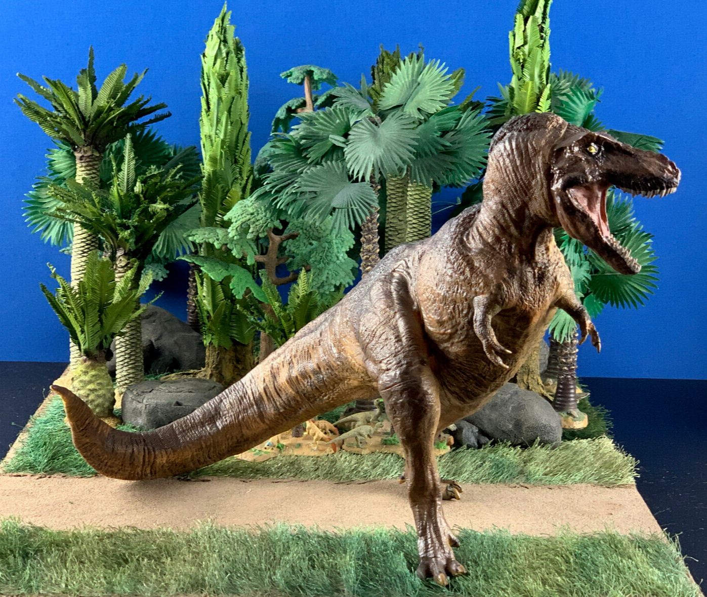 PNSO Tyrannosaurus Rex (T-rex) Prehistoric Dinosaur 15” tall Large Model Painted