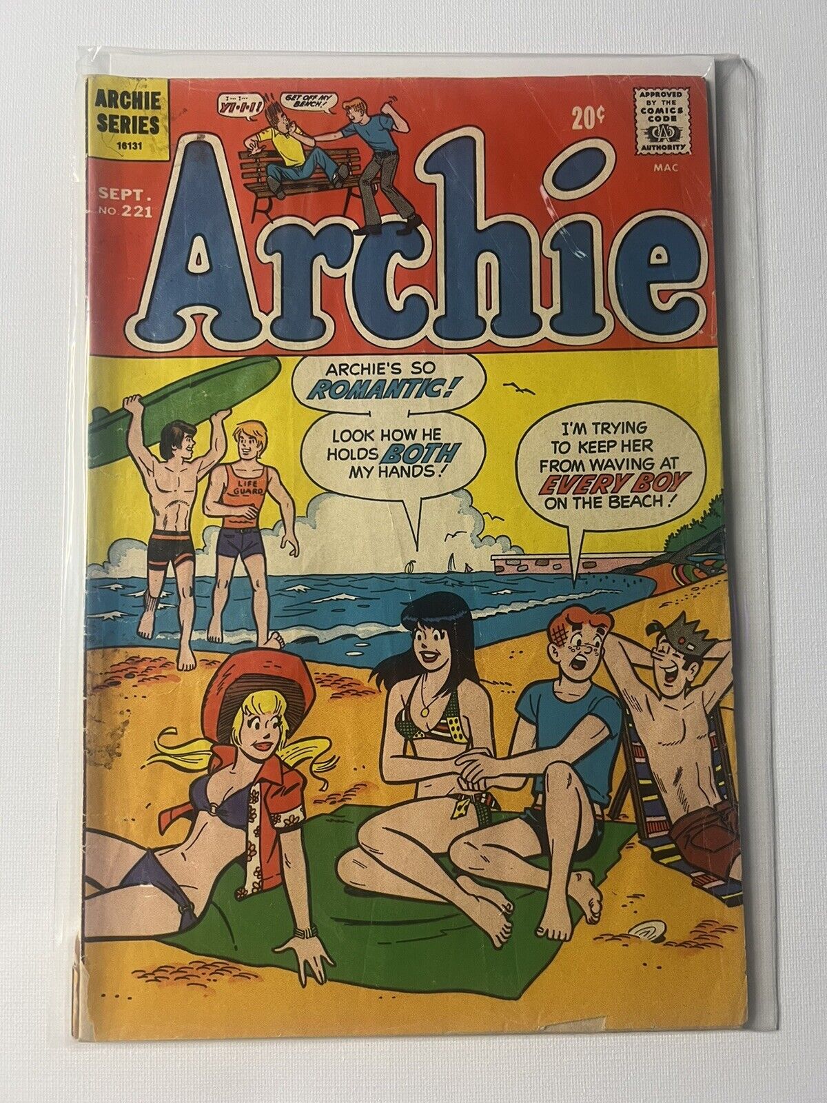 Archie #221 Archie Publications September 1972 Bronze Age