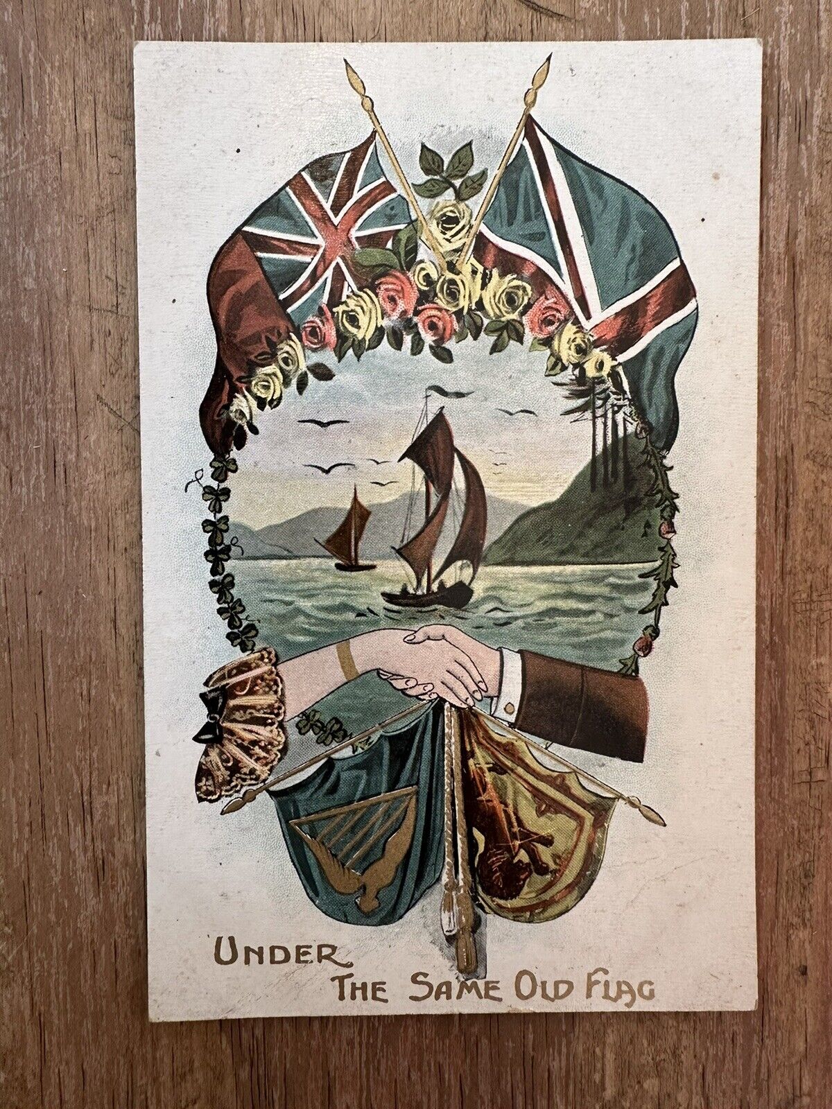 Patriotic Post Card WWI World War One Great War England Ireland Scotland Wales