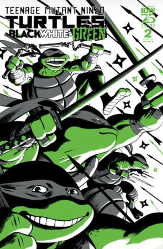 TMNT : Black, White, and Green #2 Cover A Rodríguez *6/19/24 PRESALE