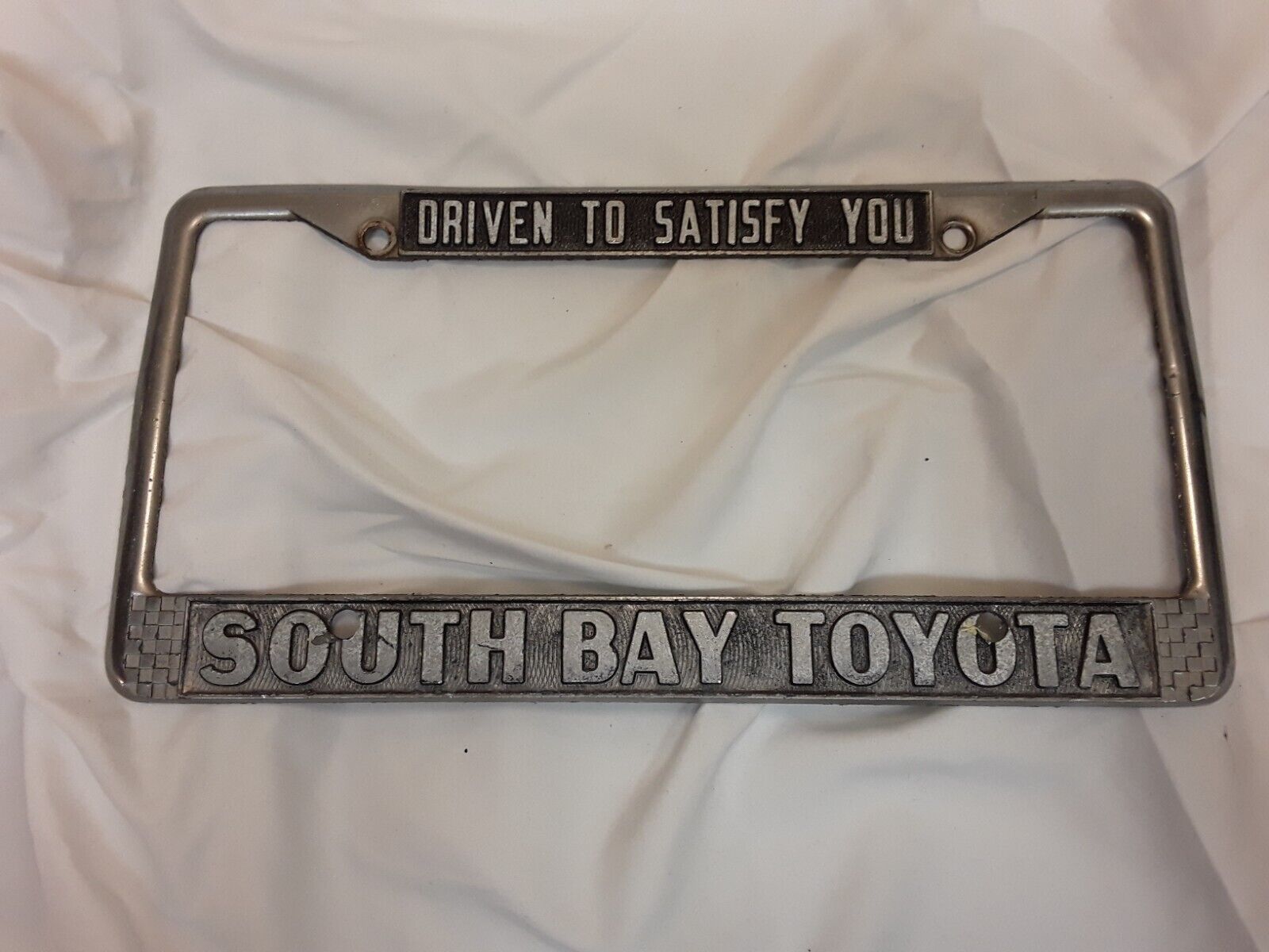 South Bay Toyota, California, Car Dealership Metal License Plate Frame
