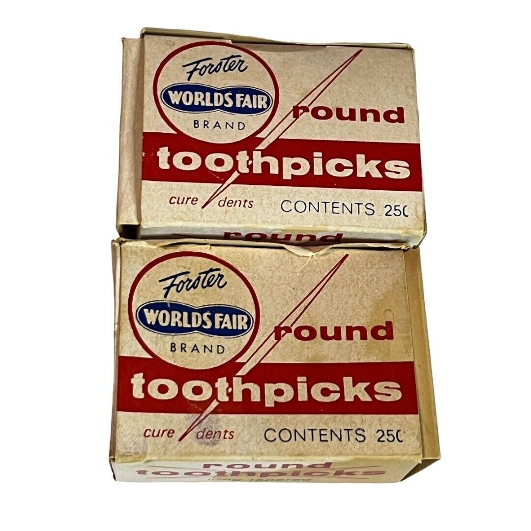 Forster World’s Fair Toothpicks red box Maine USA