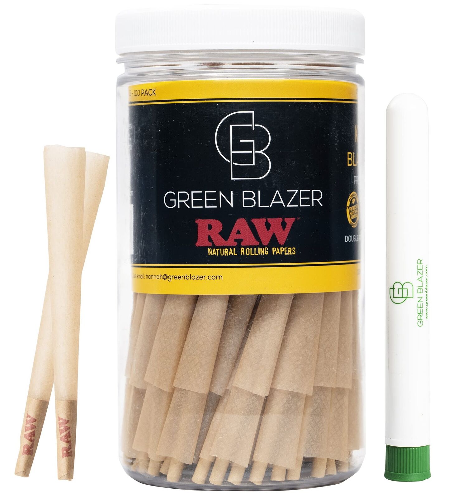 RAW Cones Black King Size: 100 Pack (Ultra Thin)